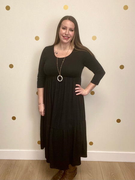 Black Tiered Dress