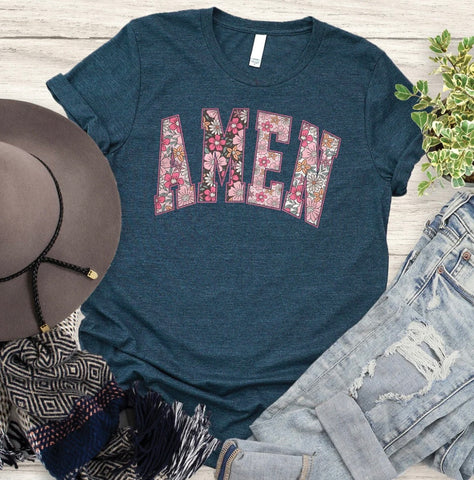 Floral Amen Tee