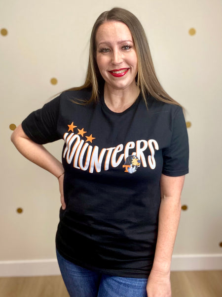 Black Tennessee Volunteers Smokey Tee
