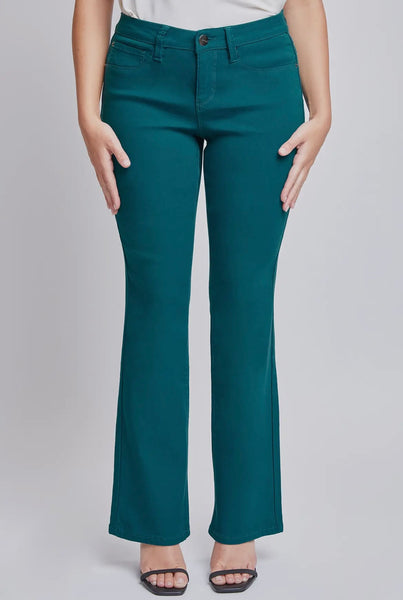 Emerald Hyperstretch Mid Rise Bootcut Pants