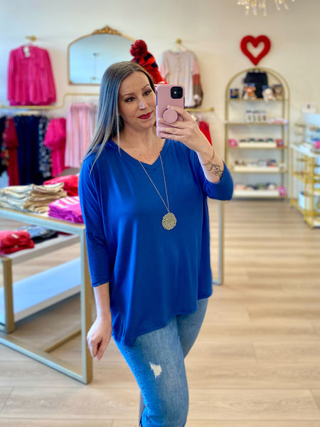 Blue Oversized Tunic