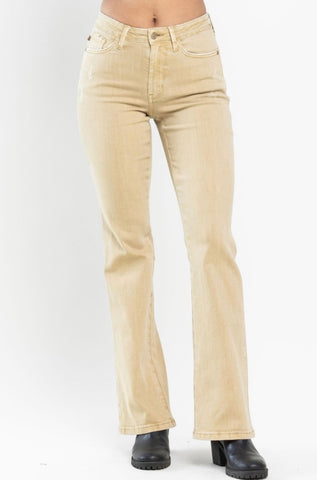 Judy Blue Khaki Slim Boot Cut Jeans
