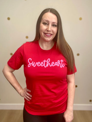 Red Sweetheart Tee