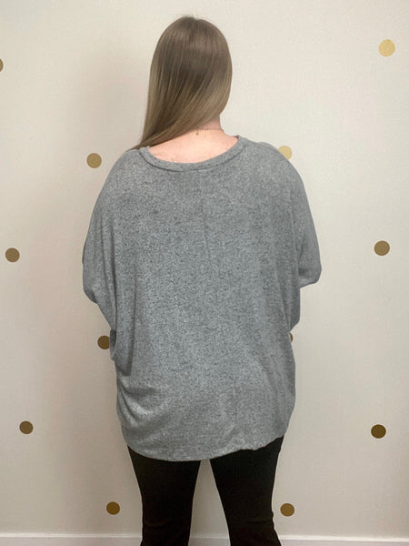 Sage Brushed Oversized Tunic