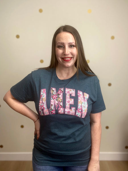 Floral Amen Tee
