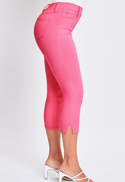 FINAL SALE Coral Hyperstretch Pull On Capri