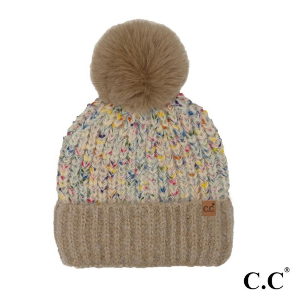 CC Beanie Beige Confetti Beanie