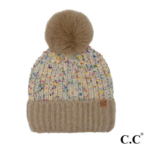 CC Beanie Beige Confetti Beanie