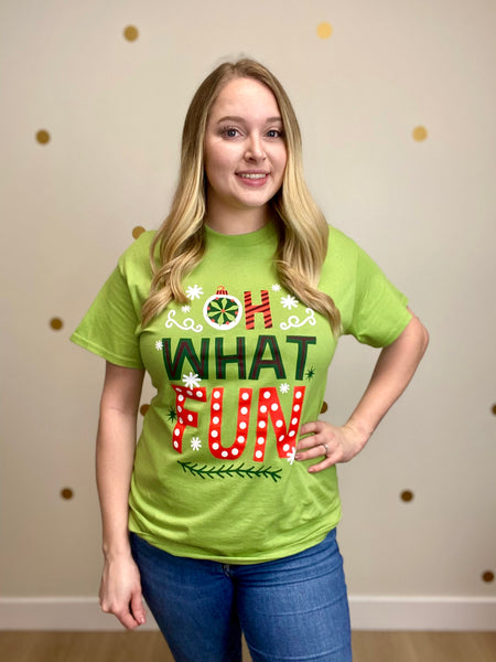 FINAL SALE Oh What Fun Christmas Tee