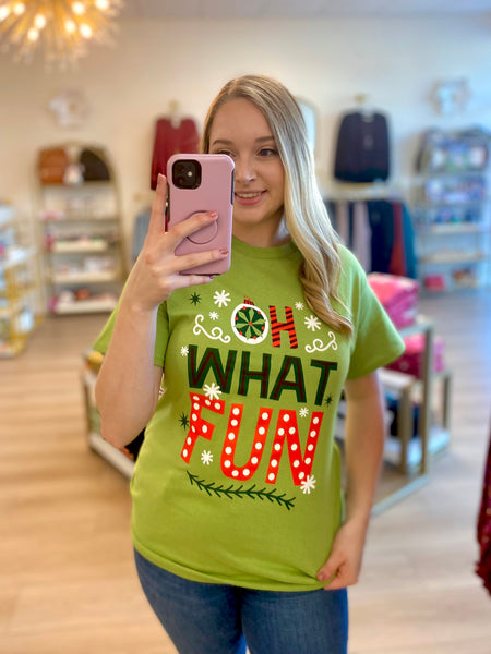 FINAL SALE Oh What Fun Christmas Tee