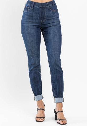 Judy Blue Pull On Cuff Jeans