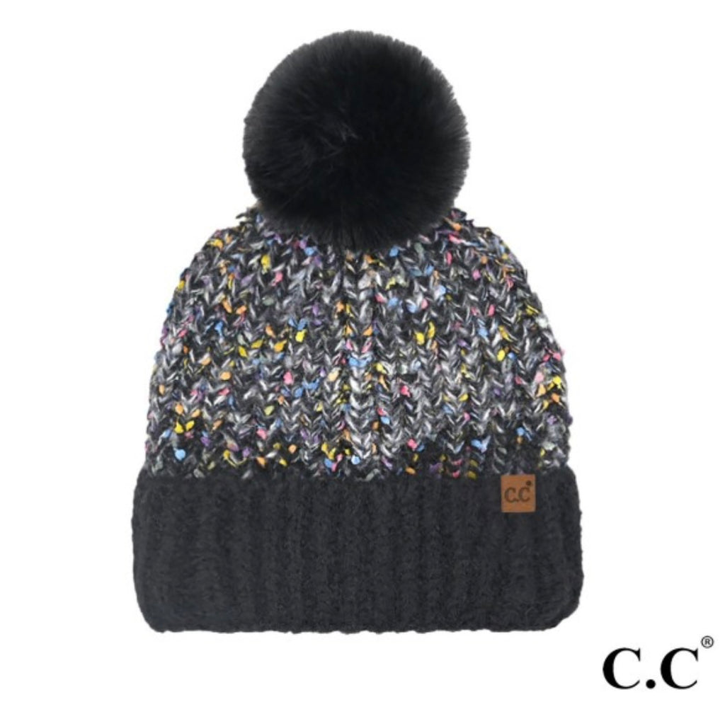 CC Beanie Black Confetti Beanie