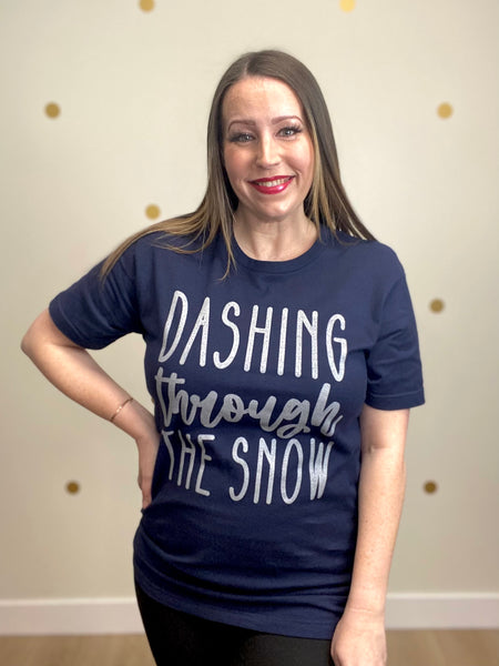 FINAL SALE Dashing Through The Snow Tee