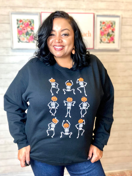 FINAL SALE Dancing Skeleton Sweatshirt