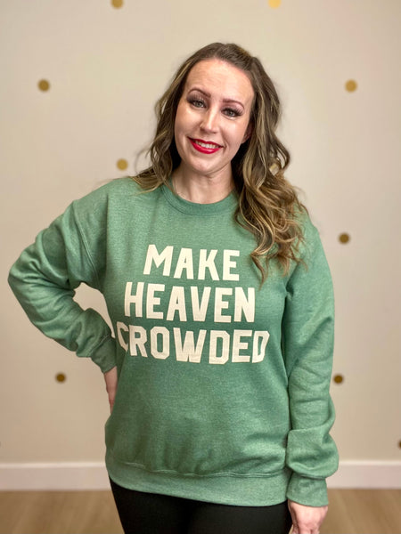 Green Make Heaven Crowded Sweatshirt