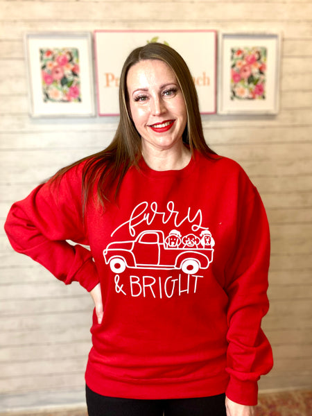 FINAL SALE Furry & Bright Sweatshirt