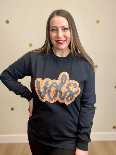 Vols Polka Dot Long Sleeve Tee