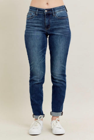 Judy Blue Cuffed Slim Fit Jeans