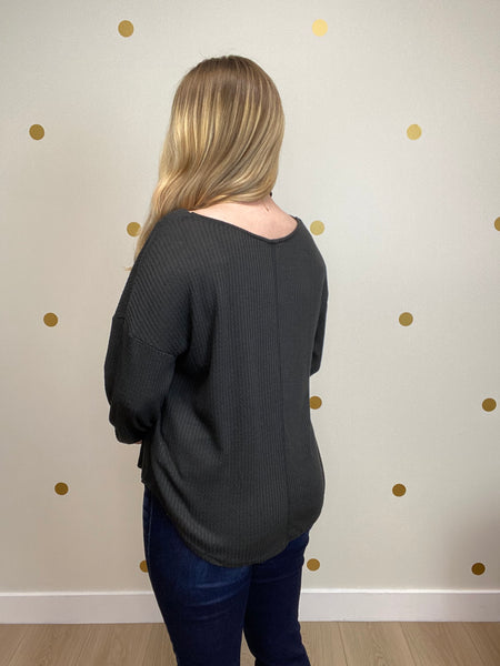 Black Waffle Top