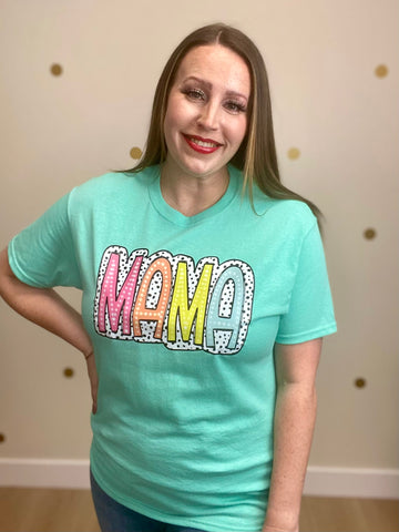Mint Mama Polka Dot Tee