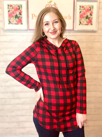 FINAL SALE Buffalo Plaid Hoodie