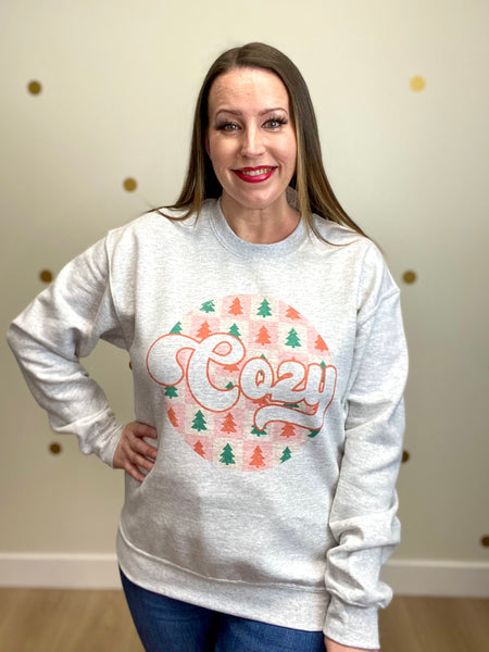 FINAL SALE Cozy Christmas Tree Sweatshirt