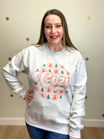 FINAL SALE Cozy Christmas Tree Sweatshirt
