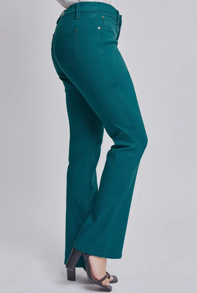 Emerald Hyperstretch Mid Rise Bootcut Pants