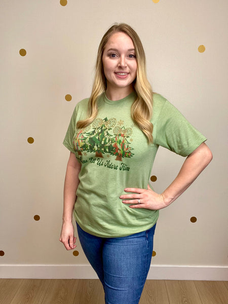 FINAL SALE Oh Come Let Us Adore Him Tee