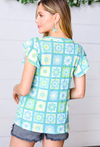Rust Button Ruffle Dress