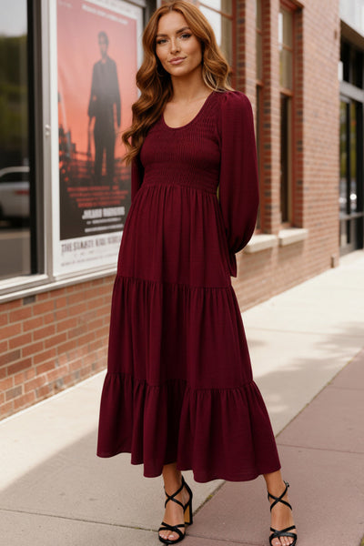 Burgundy Magic Maxi Dress - Online Only!