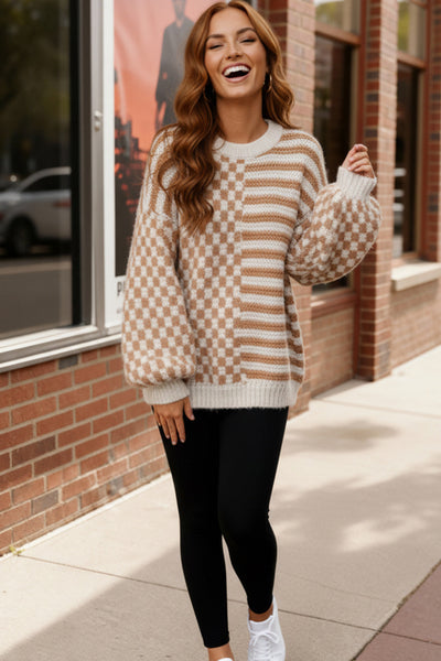 Cozy Crossroads Taupe Sweater - Online Only!