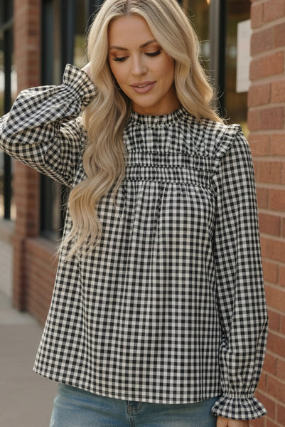 Wildwood Check White Smock - Online Only!
