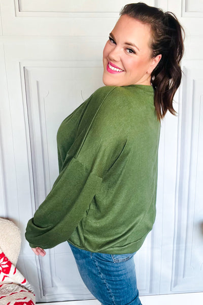 Be Merry Forest Green Nutcracker Sequin Hacci Top - Online Only!