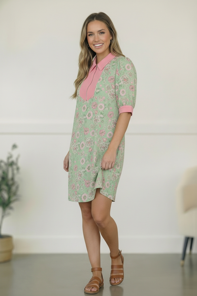 Mint Blossom Dress
