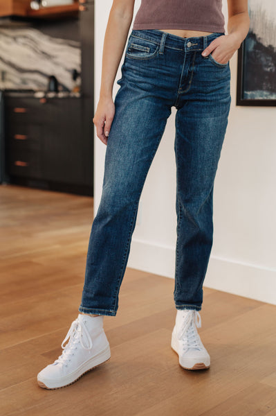 Judy Blue Midrise Cuffed Boyfriend Jeans - Online Only!