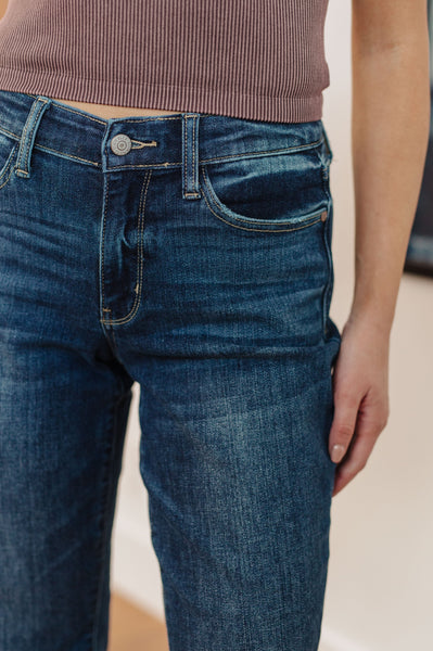 Judy Blue Midrise Cuffed Boyfriend Jeans - Online Only!