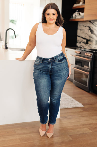 Judy Blue Midrise Cuffed Boyfriend Jeans - Online Only!