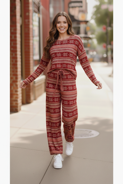 Red Holiday Fair Isle Set - Online Only!