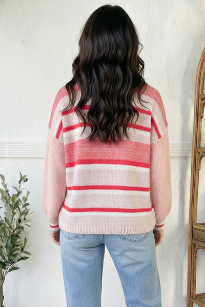 Sweet Talker Pink Stripe Sweater - Online Only!