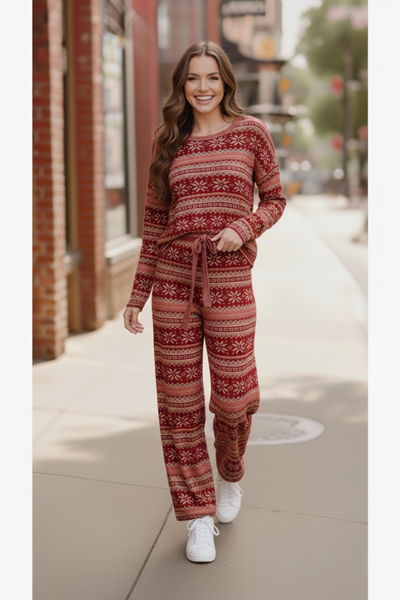 Red Holiday Fair Isle Set - Online Only!