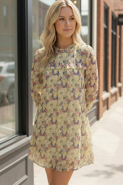 Honey Blossom Woven Lined Dress - Online Only!