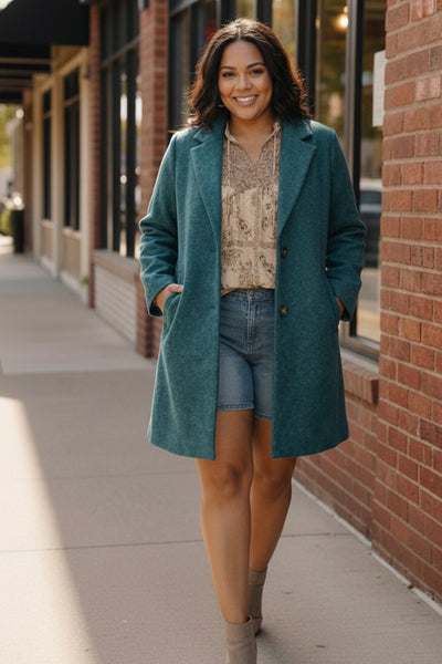 Frosted Teal Dream Coat - Online Only!