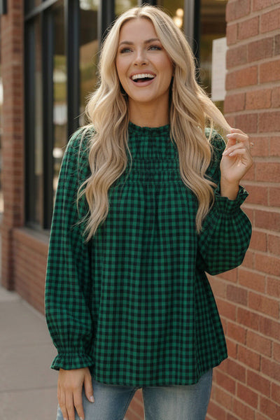 Wildwood Check Green Smock - Online Only!