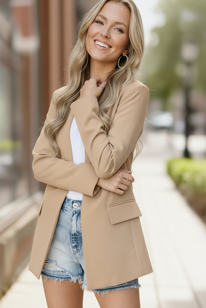 City Chic Taupe Blazer - Online Only!