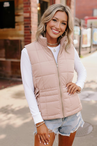 By the Campfire Cozy Tan Vest - Online Only!
