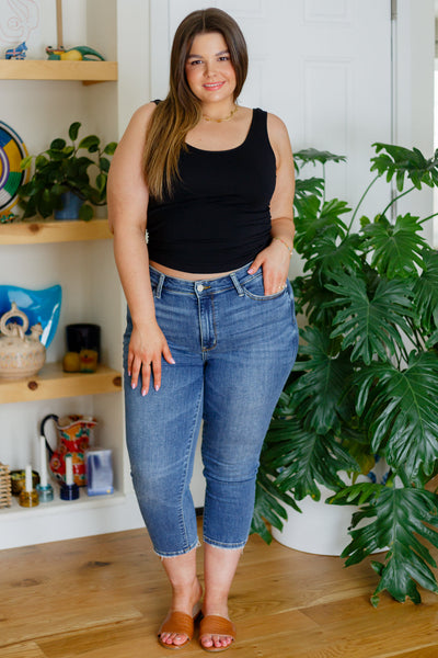 Carefree Seamless Reversible Tank in Black - Online Only!