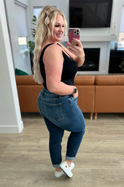 Judy Blue Midrise Cuffed Boyfriend Jeans - Online Only!