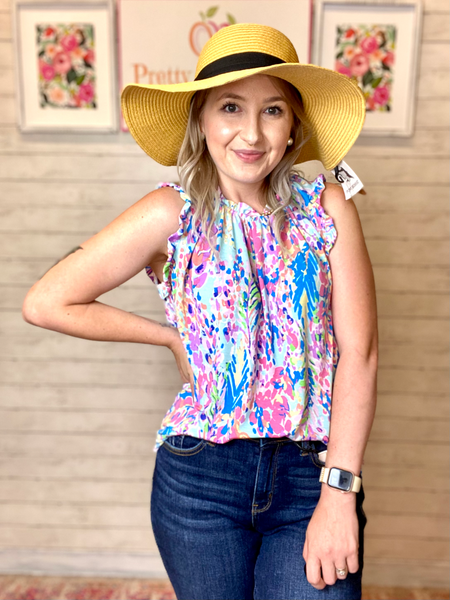 CC Straw Ponytail Hat