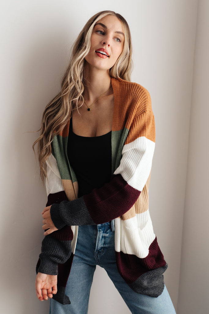 Long Drive Home Striped Cardigan - Online Only!